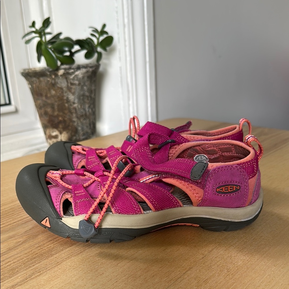 Keen Kids' Fuchsia and Coral Sandals